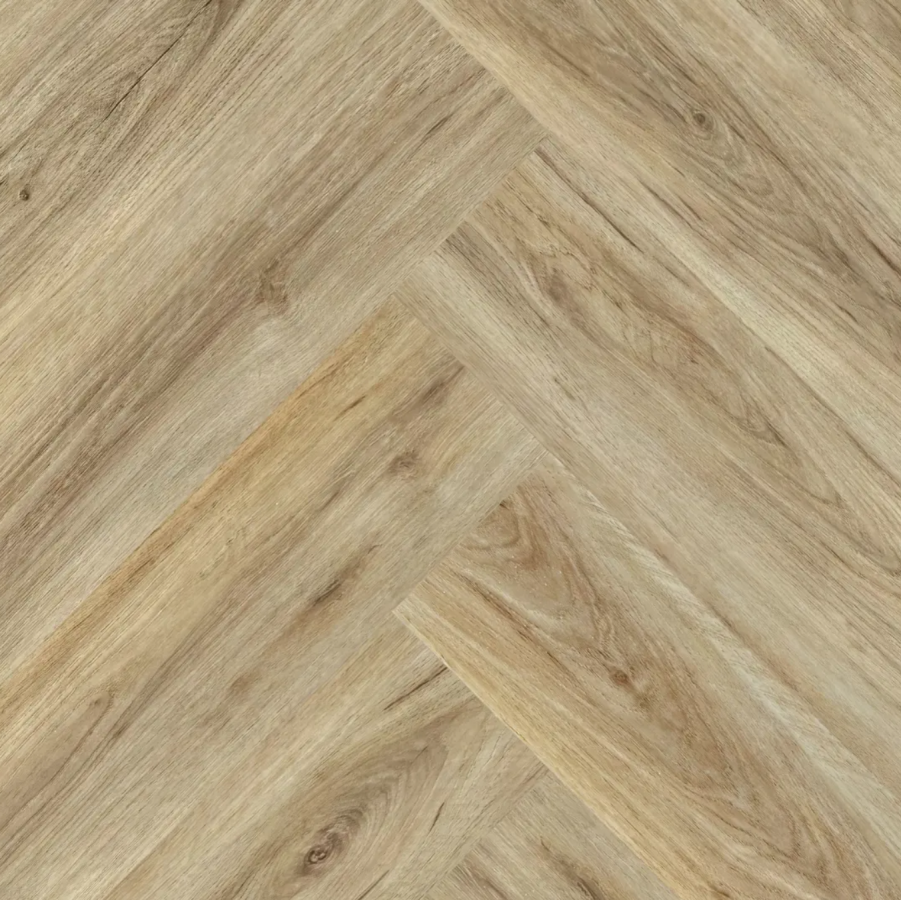 Kompozitná minerálna podlaha SPC Click Herringbone Dub EL_26 615x123x5 mm 23/34, 0,55mm - Rybia kosť – fotografia 1
