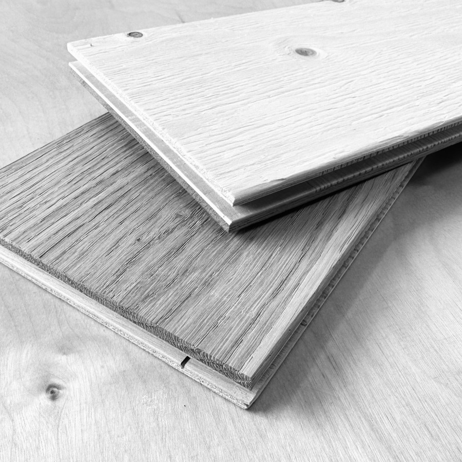 Drevené parkety Herringbone Dub Natural Exclusive/Select 3-vrstvové, 4V mikro špára, Kartáč, 14x120x600mm - rybia kosť – fotografia 6